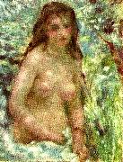 Pierre-Auguste Renoir naken flicka i solsken Germany oil painting artist